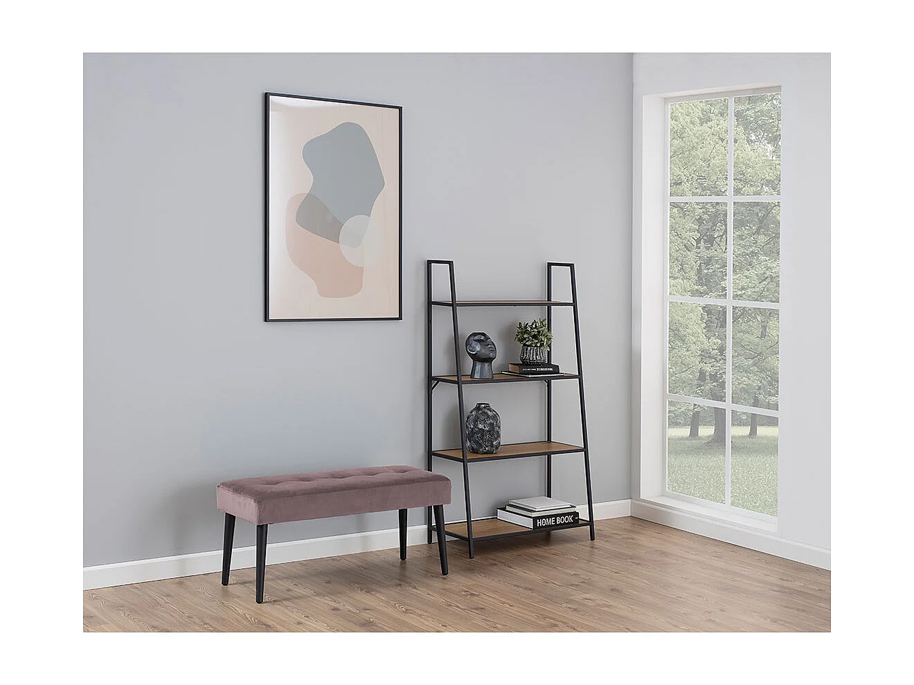 Glory Sitzbank Velours dusty rose.