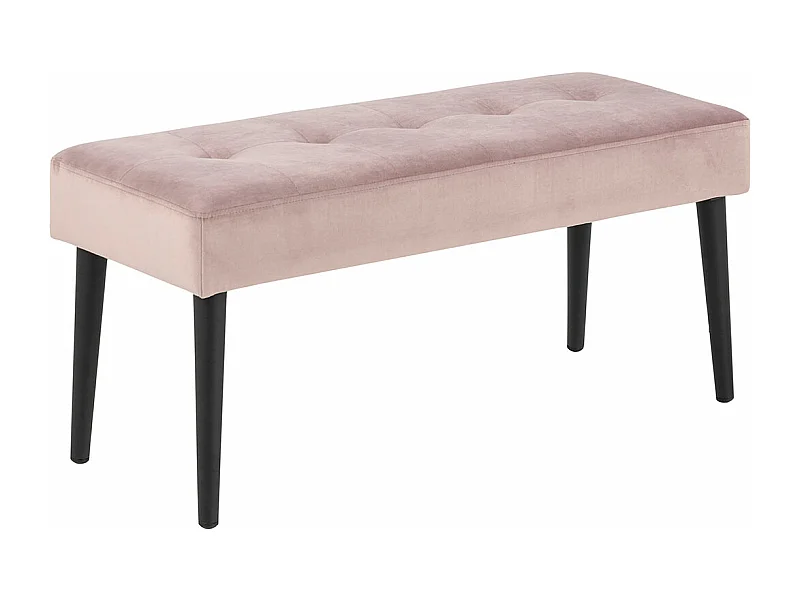 Glory banc velours dusty rose.