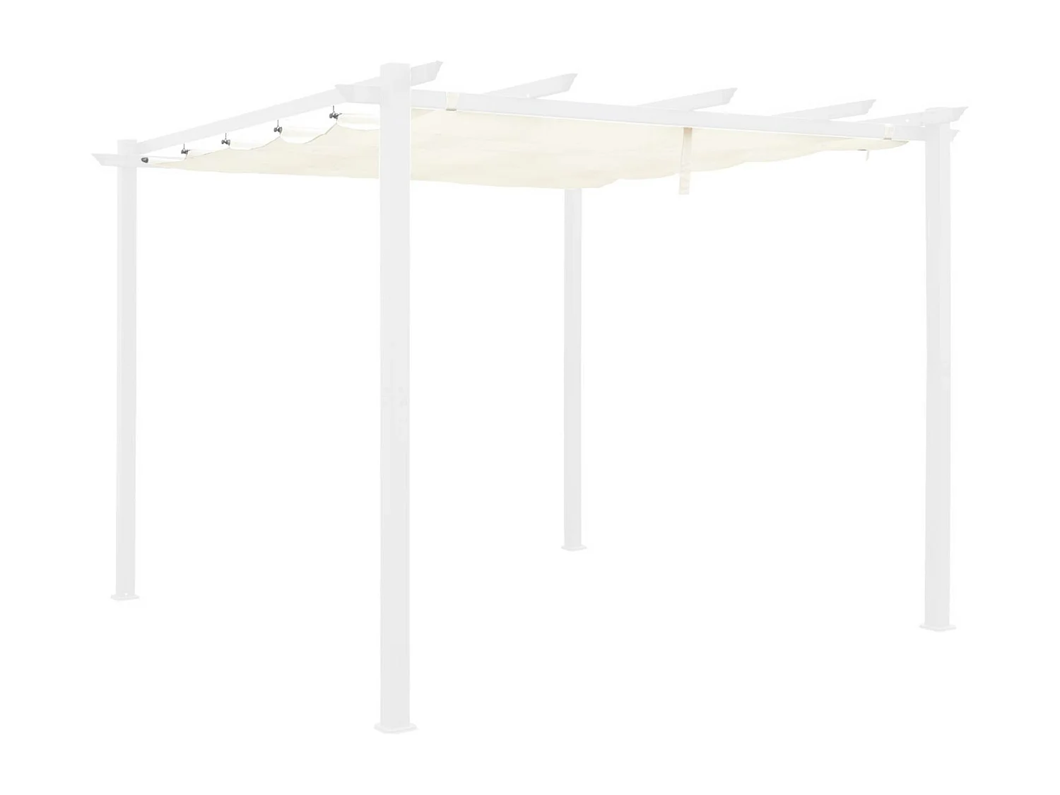 Copertura del tetto a pergola isla 3x3m, ecrù