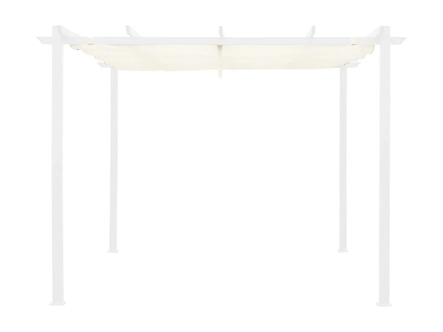 Copertura del tetto a pergola isla 3x3m, ecrù