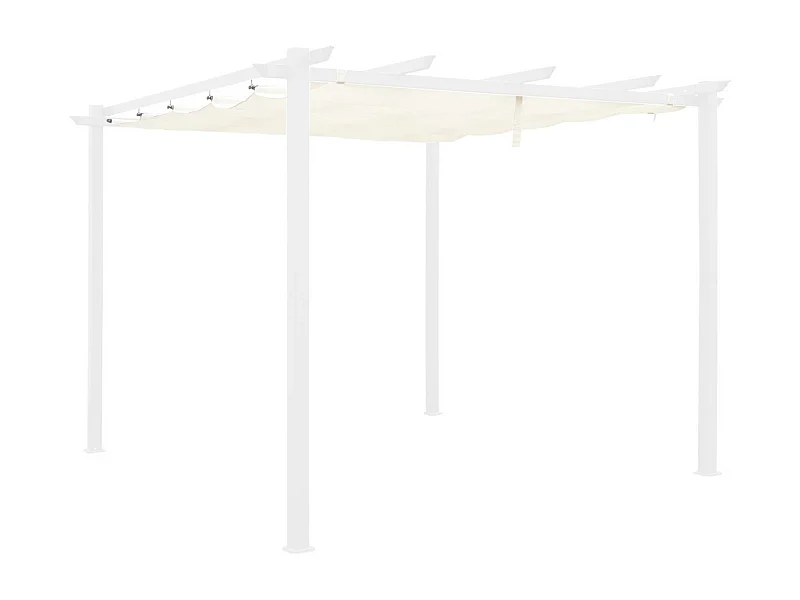 Copertura del tetto a pergola isla 3x3m, ecrù