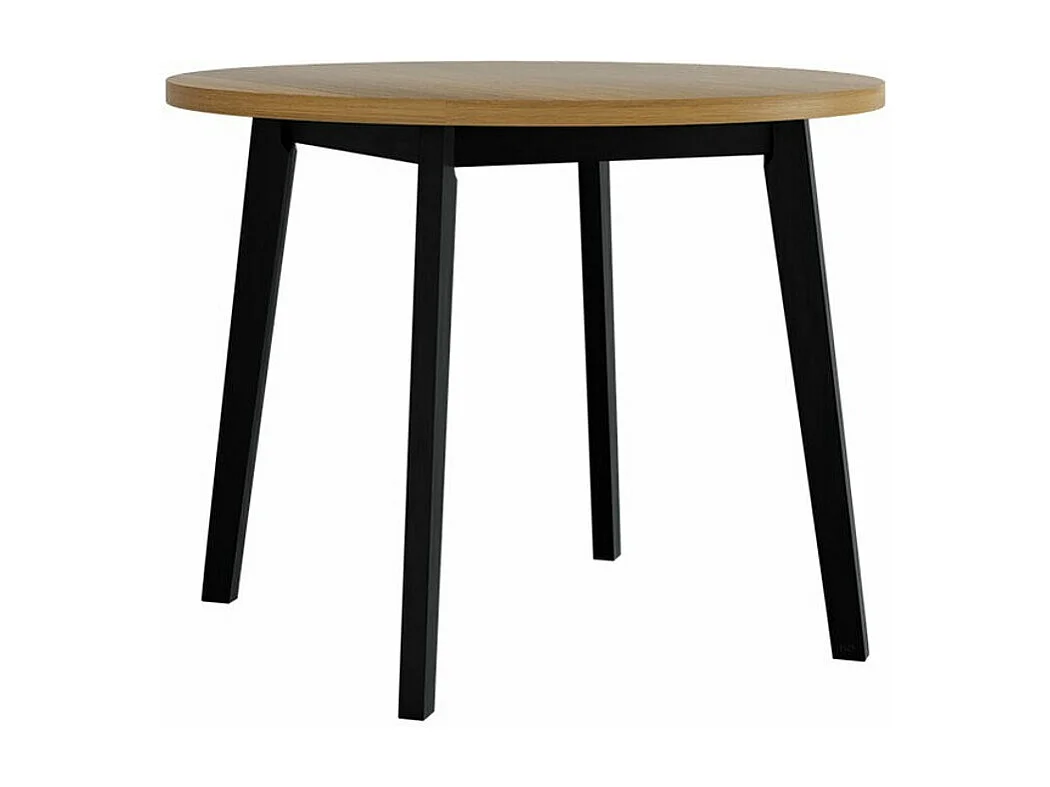 Mesa Victorville 128, Roble nieto|Negro, 75cm, Aglomerado laminado, Madera