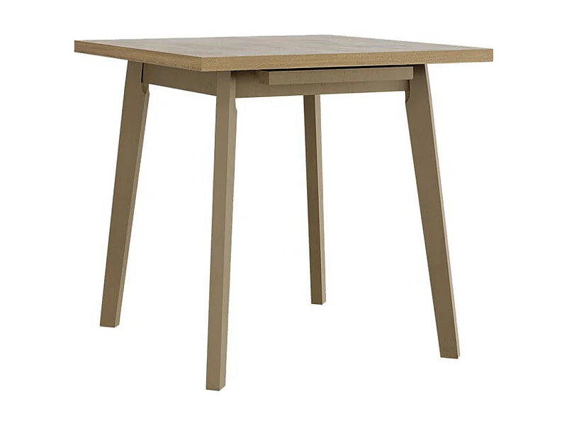 Table Victorville 183, Sonoma chêne, 75x80x80cm, Allongement, Stratifié, Bois