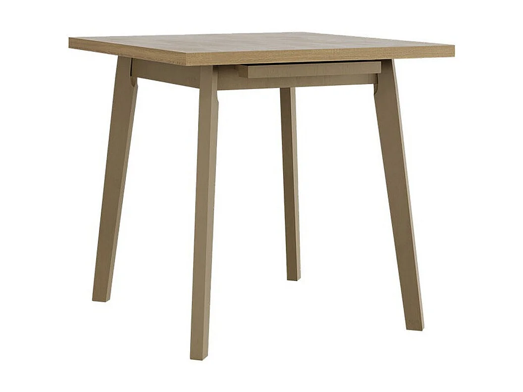 Table Victorville 183, Sonoma chêne, 75x80x80cm, Allongement, Stratifié, Bois