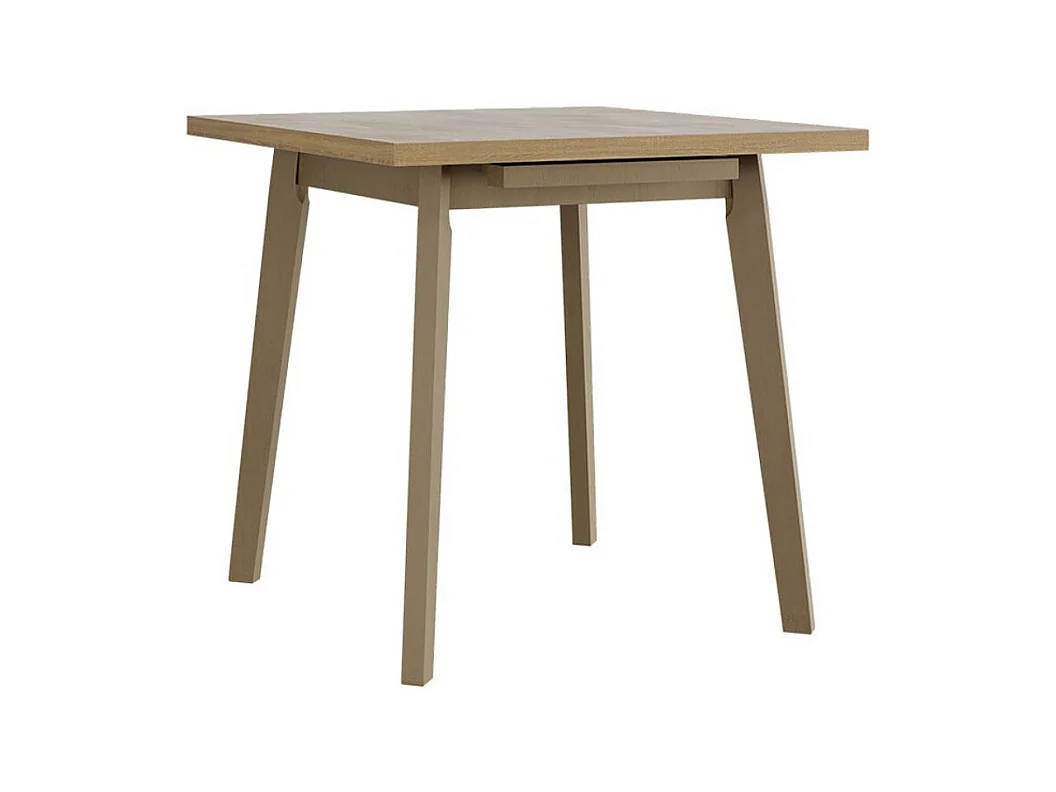 Table Victorville 183, Sonoma chêne, 75x80x80cm, Allongement, Stratifié, Bois