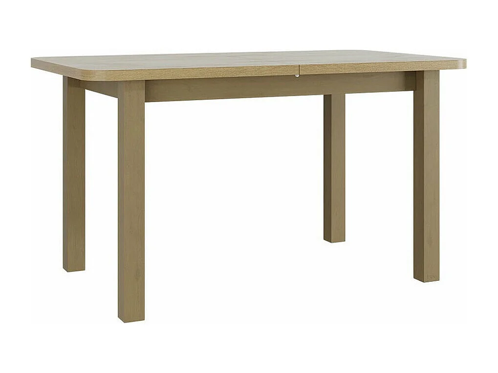 Table Victorville 123, Sonoma chêne, 76x80x140cm, Allongement, Stratifié, Bois