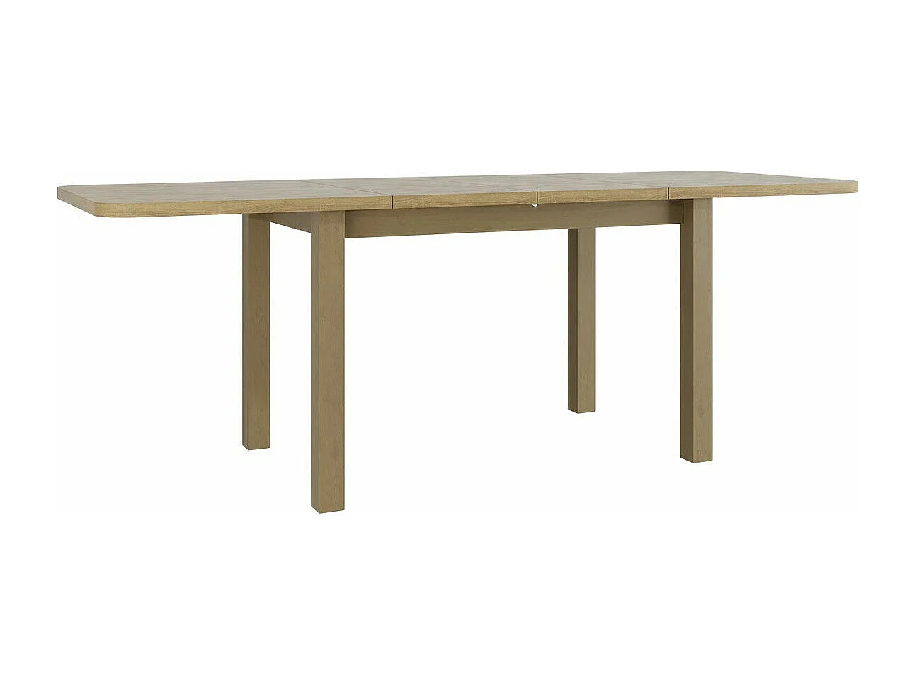 Table Victorville 123, Sonoma chêne, 76x80x140cm, Allongement, Stratifié, Bois