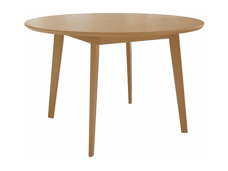 Table Racine 133, Marron, 76cm, MDF, Bois