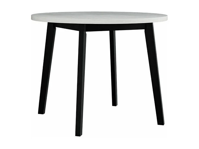 Table Victorville 128, Noir|Blanc, 75cm, Stratifié, Bois