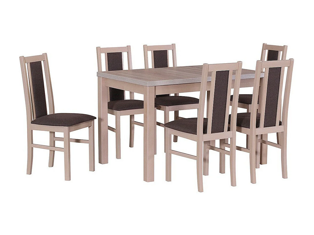 Table Victorville 120, Sonoma chêne, 78x80x120cm, Disponible, Stratifié, Bois