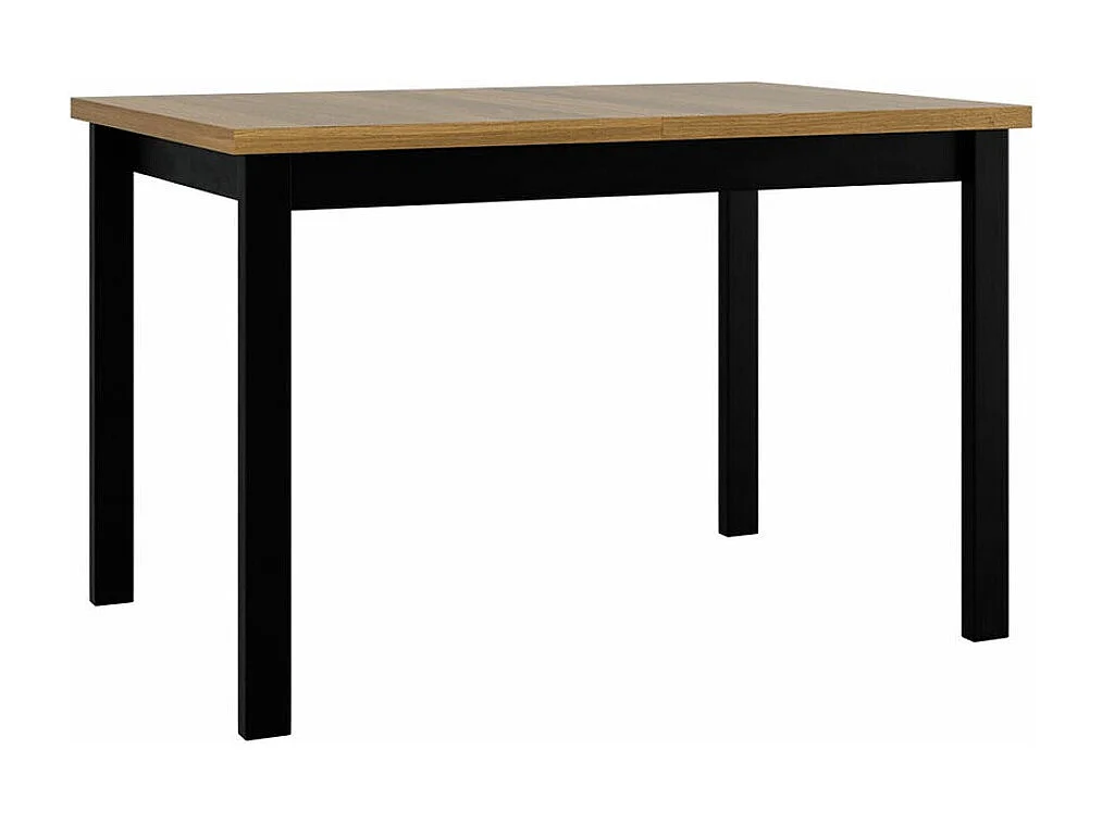 Table Victorville 125, Grandson chêne|Noir, 78x80x120cm, Disponible, Stratifié, Bois