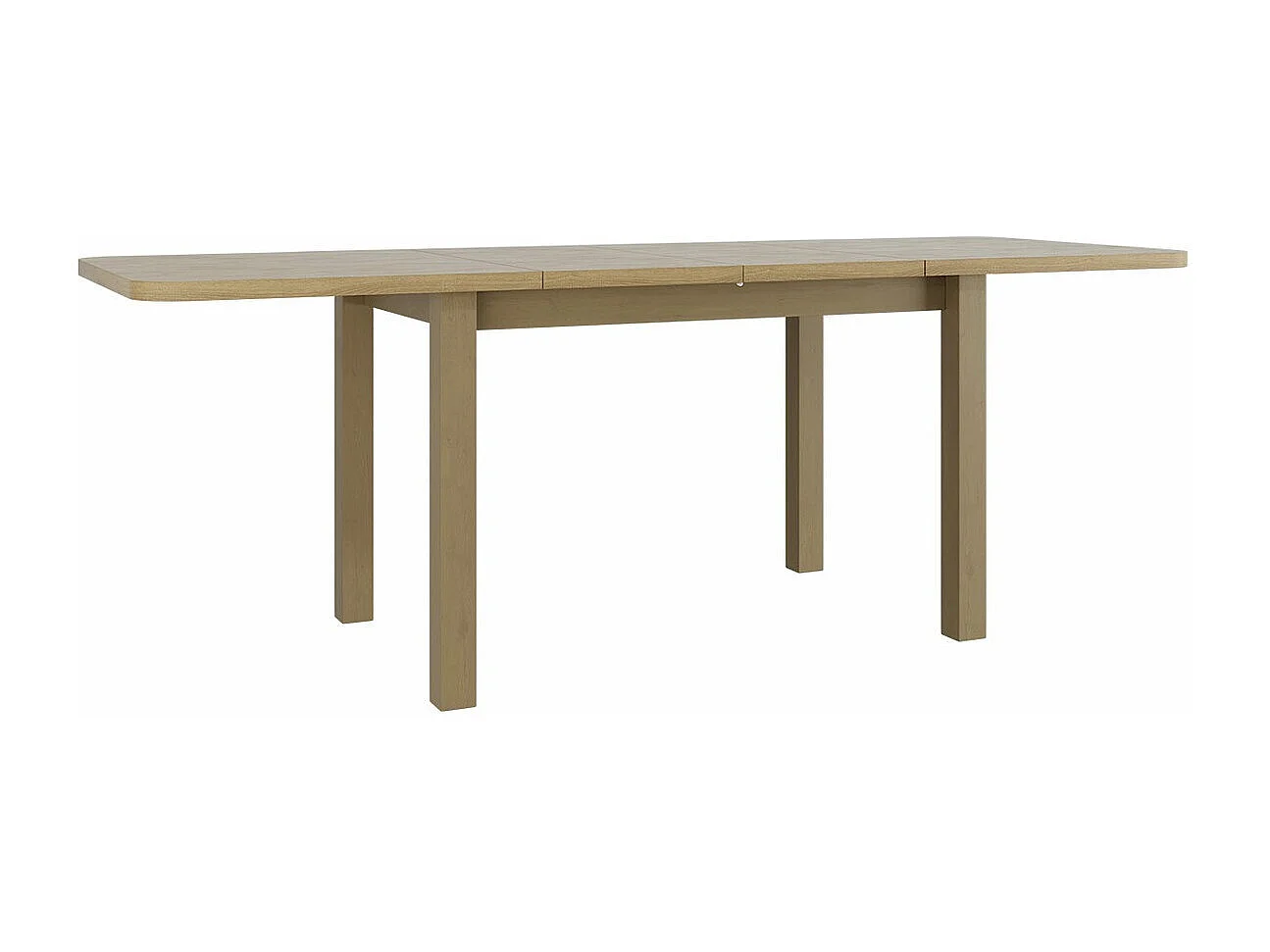 Table Victorville 123, Blanc, 76x80x140cm, Disponible, Stratifié, Bois