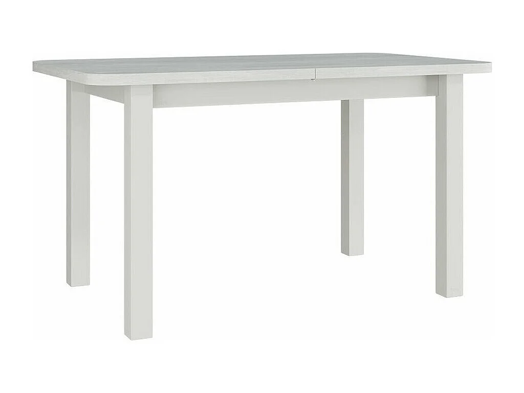 Table Victorville 113, Blanc, 76x80x140cm, Allongement, Stratifié, Bois