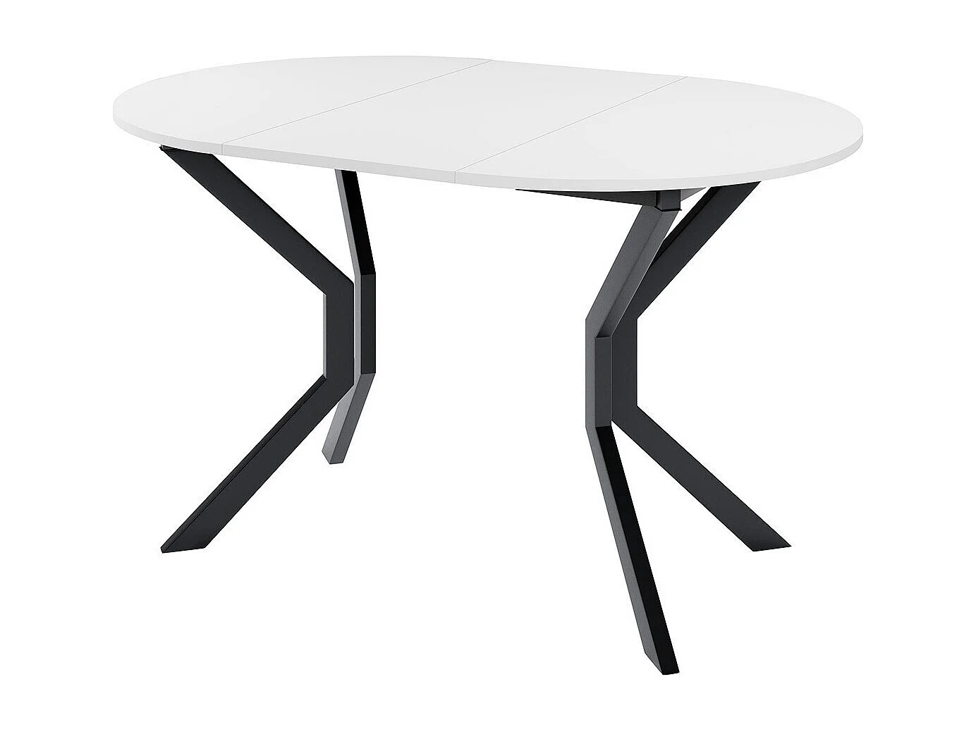 Table Edmond 111, Noir|Chêne doré artisanal, 77cm, Disponible, Stratifié, Métal