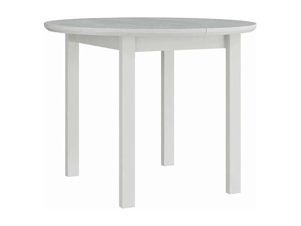Mesa Victorville 107, Blanco, 76cm, Alargamiento, Chapa de madera natural, Madera