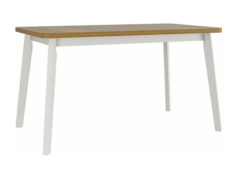 Mesa Victorville 130, Roble nieto|Blanco, 75x80x140cm, Alargamiento, Aglomerado laminado