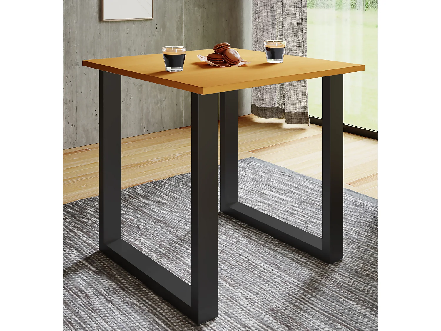 Houten eettafel Keukentafel Xona U 140x50