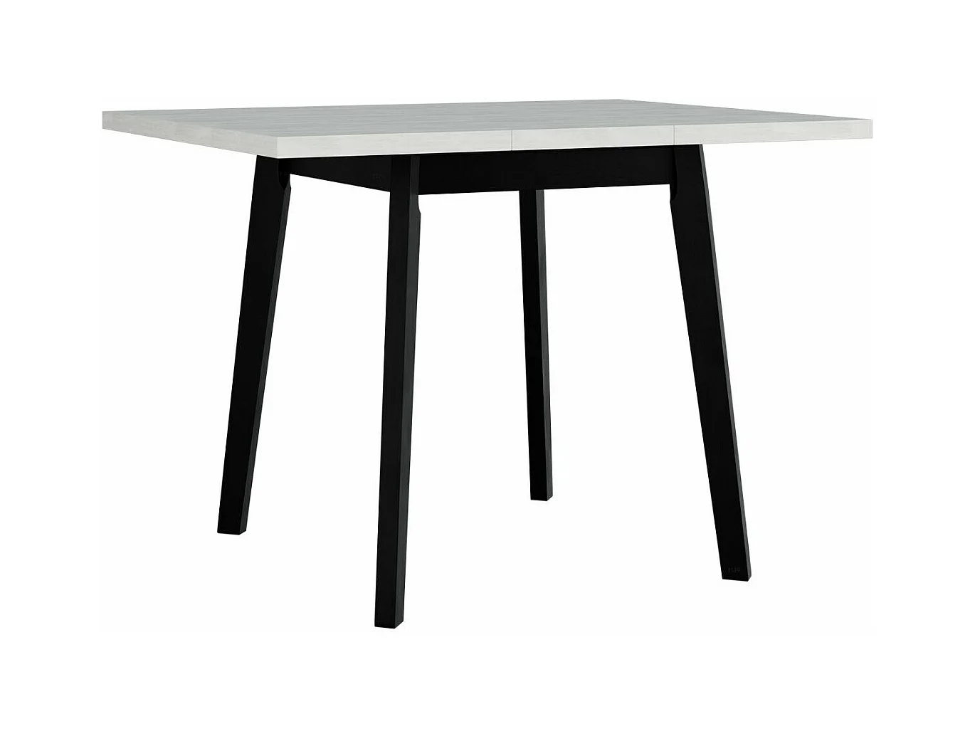 Tavolo Victorville 303, Nipote di quercia|Bianco, 75x80x80cm, Con, Truciolare laminato