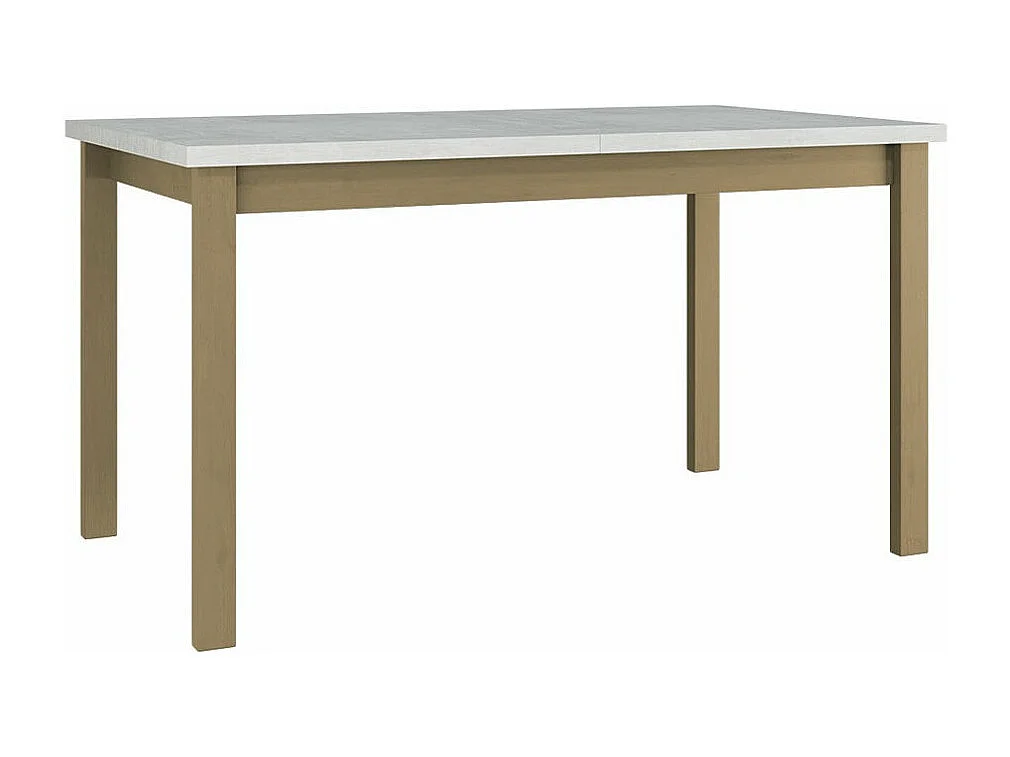 Mesa Victorville 126, Roble Sonoma|Blanco, 78x80x140cm, Alargamiento, Aglomerado laminado