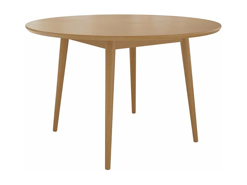 Table Racine 118, Marron, 76cm, MDF, Bois