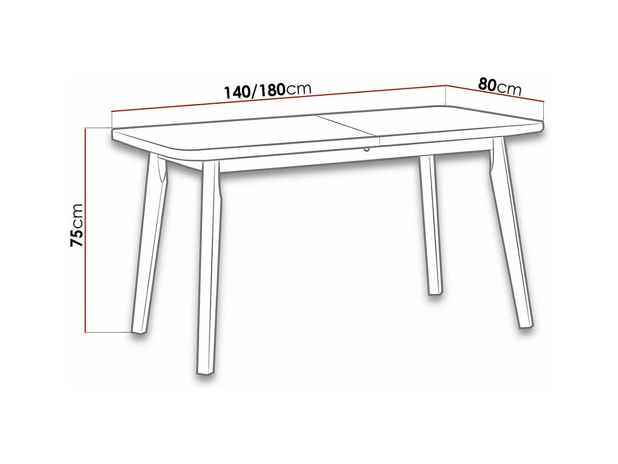 Table Victorville 130, Chêne Artisan|Blanc, 75x80x140cm, Allongement, Stratifié, Bois