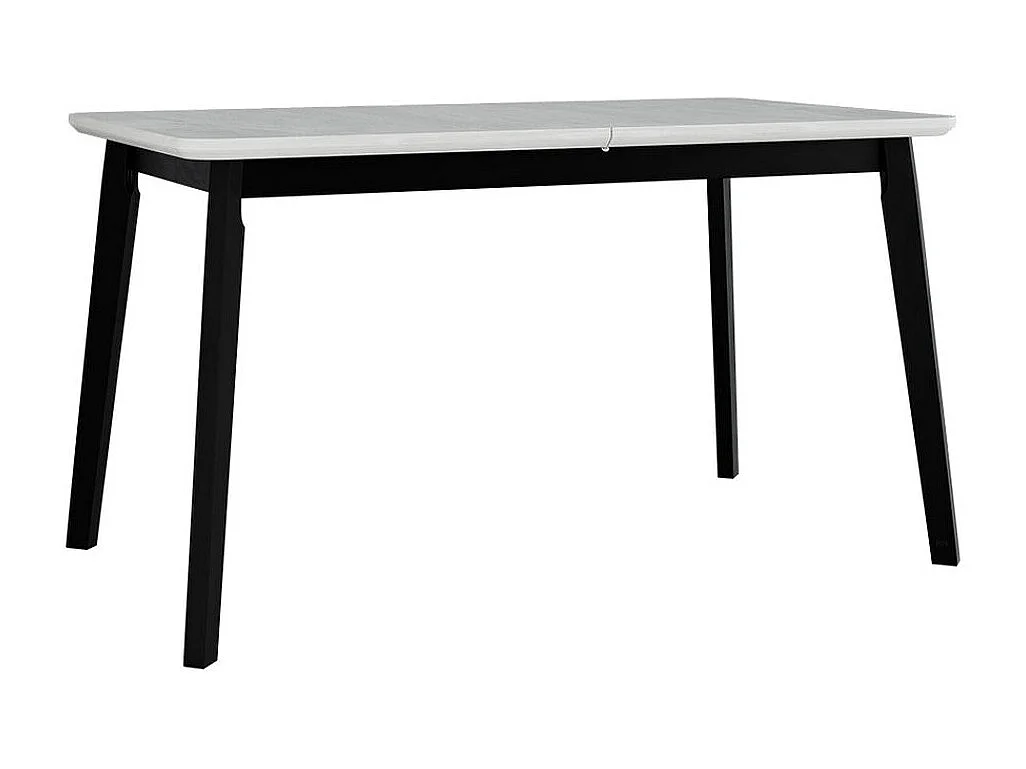 Table Victorville 175, Noir|Blanc, 75x80x140cm, Allongement, MDF, Bois