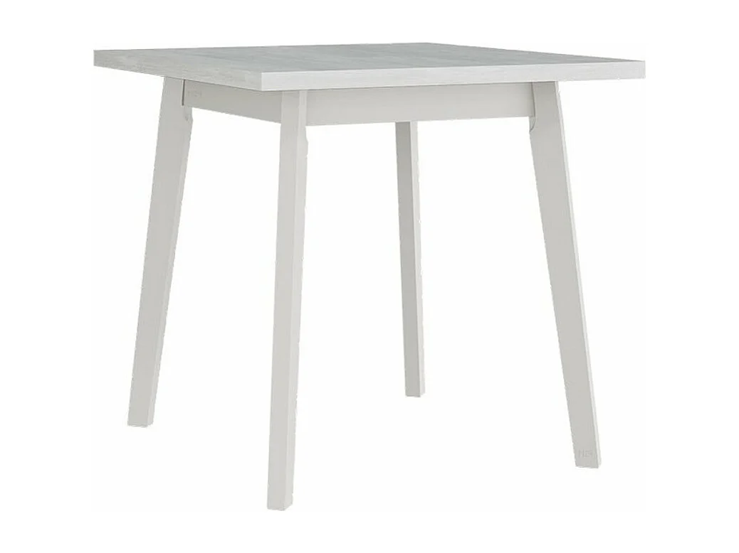 Table Victorville 127, Blanc, 75x80x80cm, Stratifié, Bois