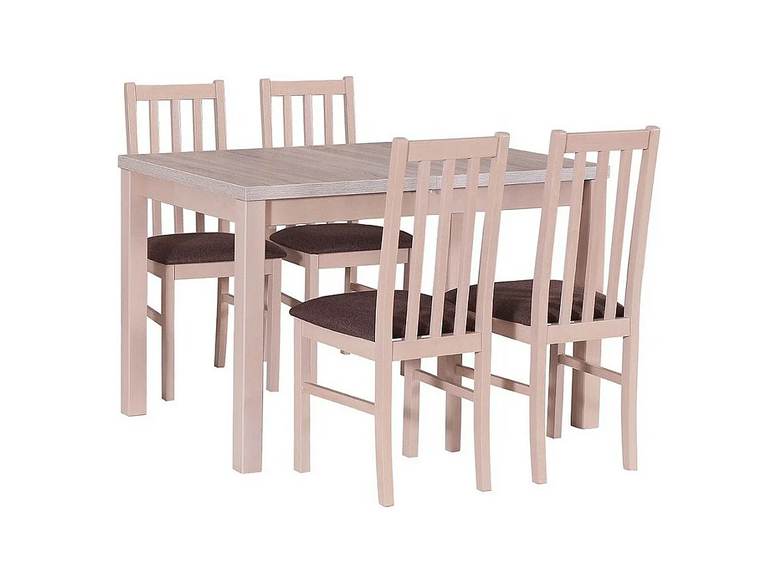 Table Victorville 119, Sonoma chêne, 76x70x120cm, Stratifié, Bois