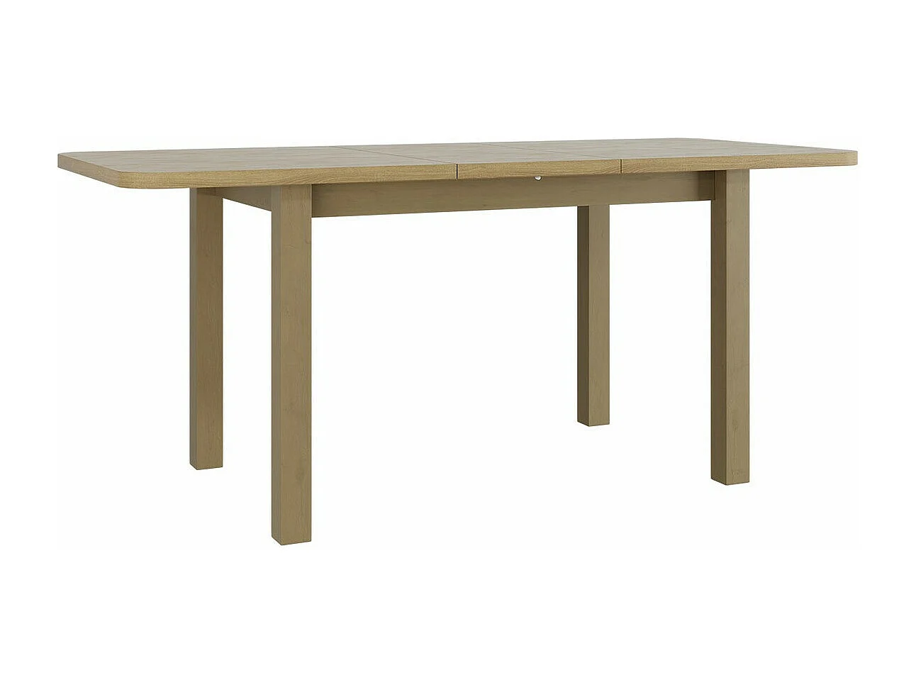 Table Victorville 113, Sonoma chêne, 76x80x140cm, Disponible, Stratifié, Bois