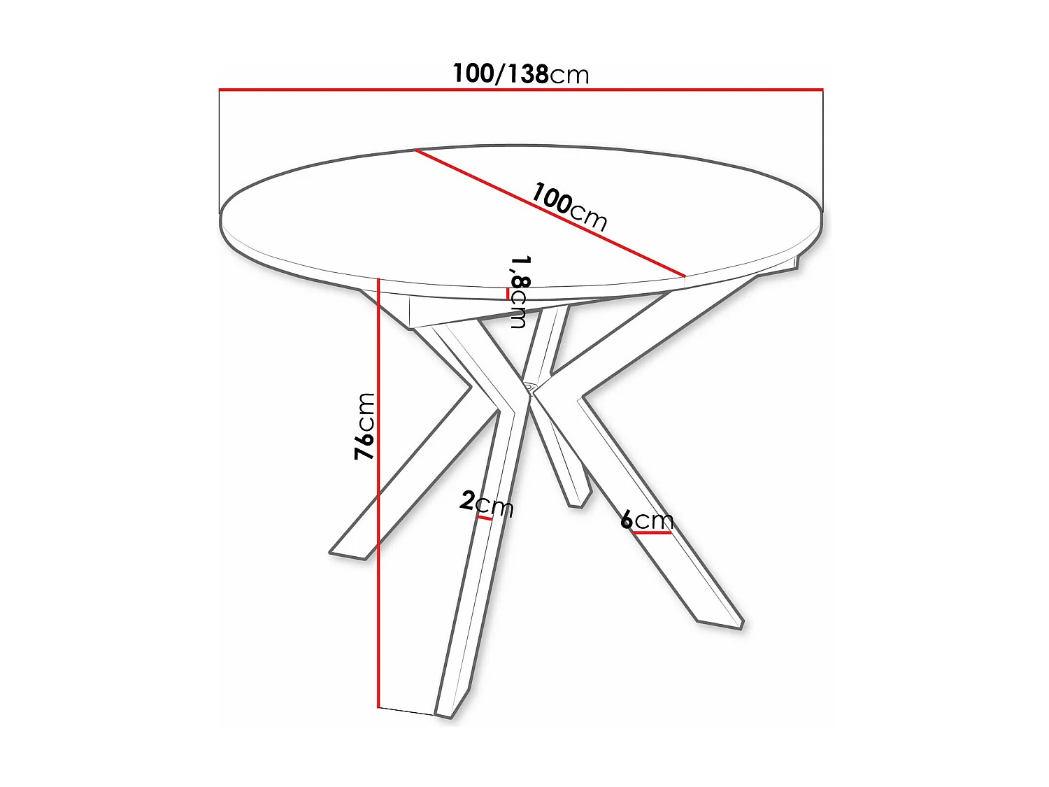 Table Oswego 112, Chêne doré artisanal|Noir, 76cm, Disponible, Stratifié, Métal