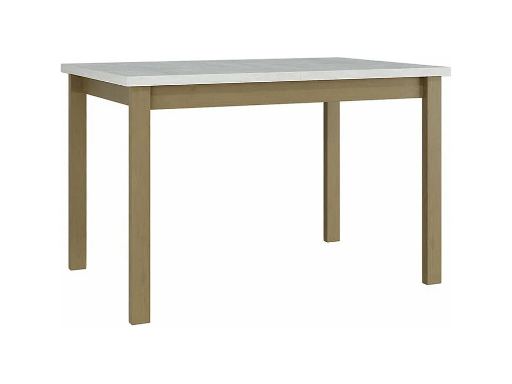 Table Victorville 125, Sonoma chêne|Blanc, 78x80x120cm, Allongement, Stratifié, Bois