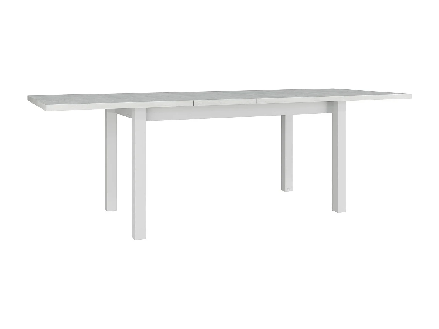Table Victorville 360, Blanc, 76x90x160cm, Allongement, Stratifié, Bois