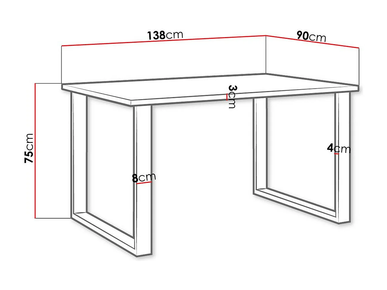 Table Tucson 137, Chêne Artisan|Noir, 75x90x138cm, Stratifié, Métal