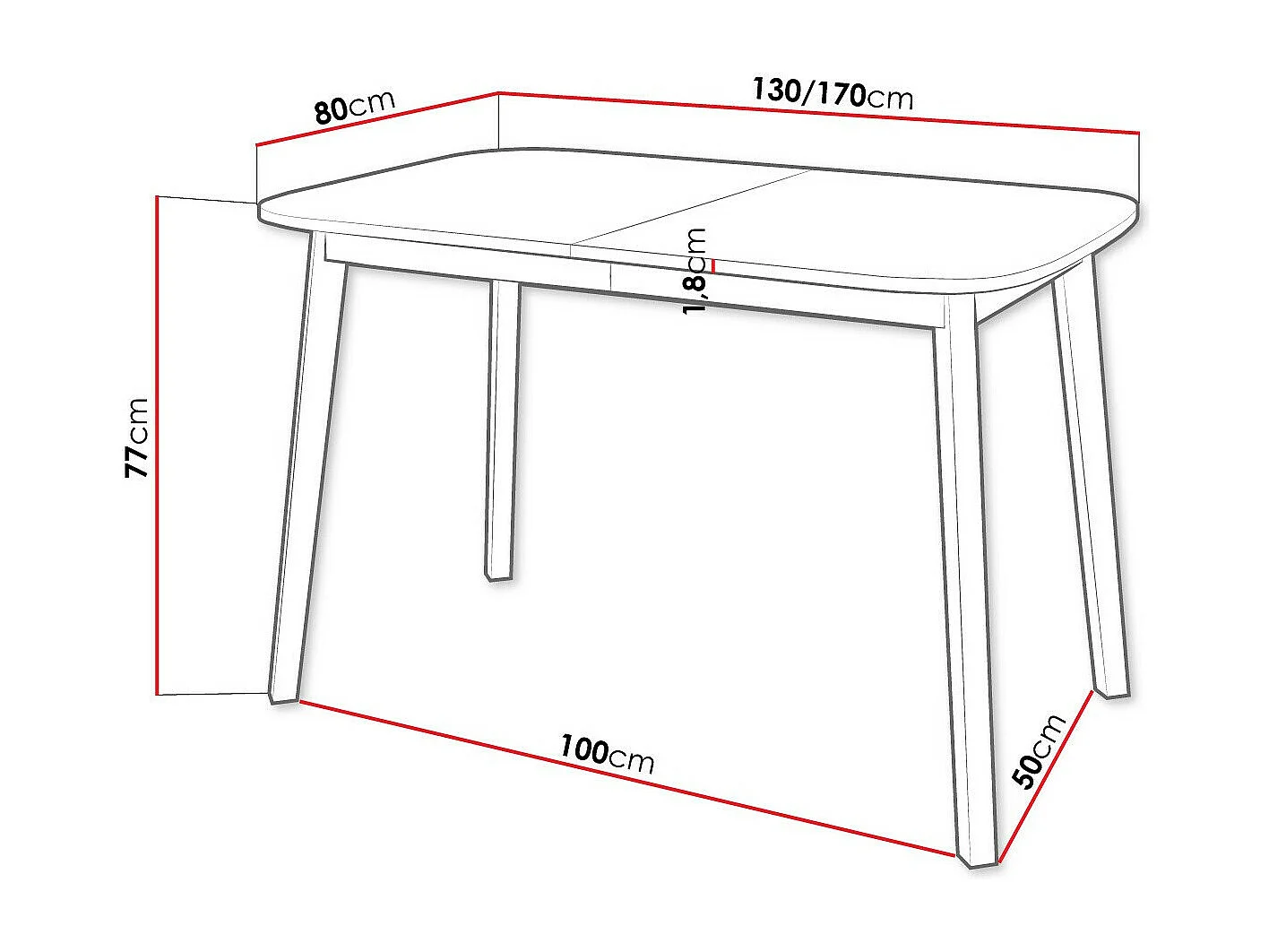 Table Edmond 110, Noir|Marbre gris, 77x80x130cm, Disponible, Stratifié, Bois