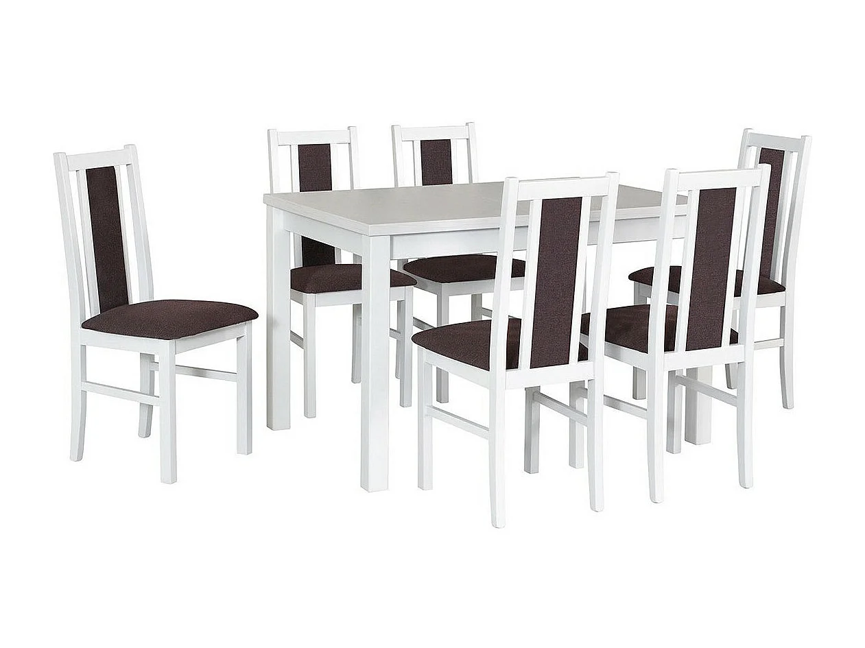 Table Victorville 120, Blanc, 78x80x120cm, Disponible, Stratifié, Bois