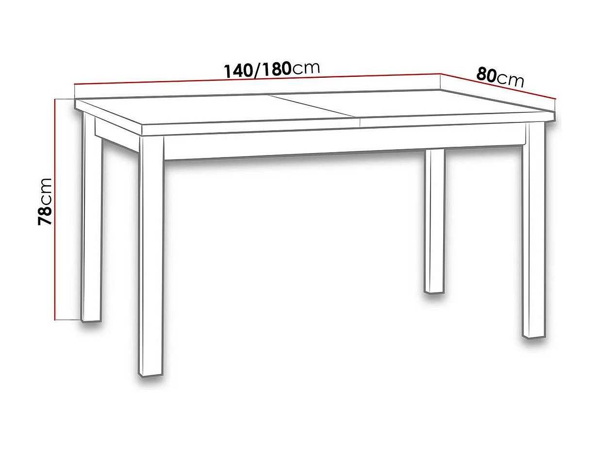 Table Victorville 126, Noir|Blanc, 78x80x140cm, Allongement, Stratifié, Bois