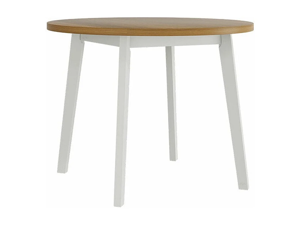 Table Victorville 128, Chêne petit-fils|Blanc, 75cm, Stratifié, Bois