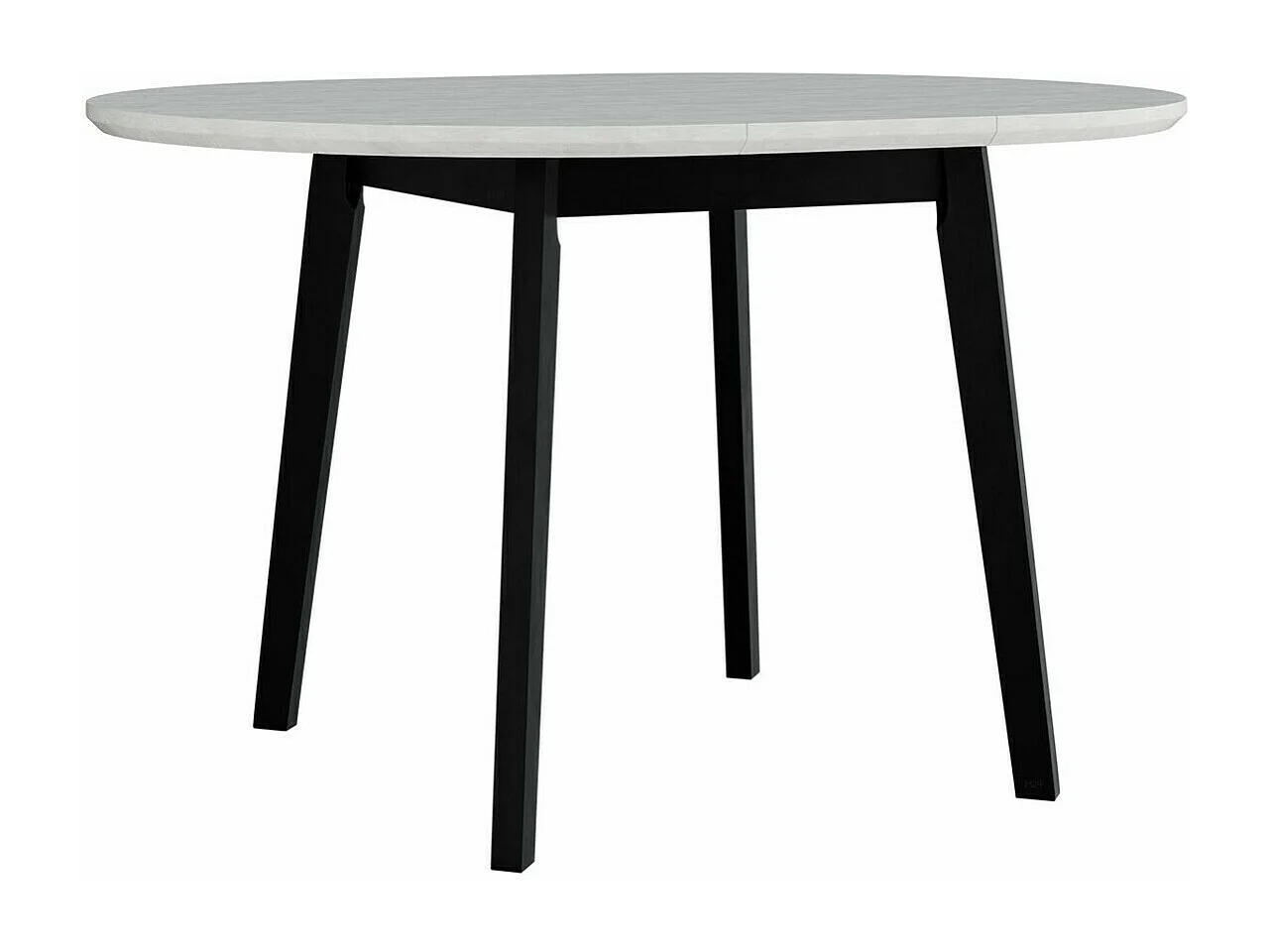 Table Victorville 184, Noir|Blanc, 75cm, Allongement, MDF, Bois