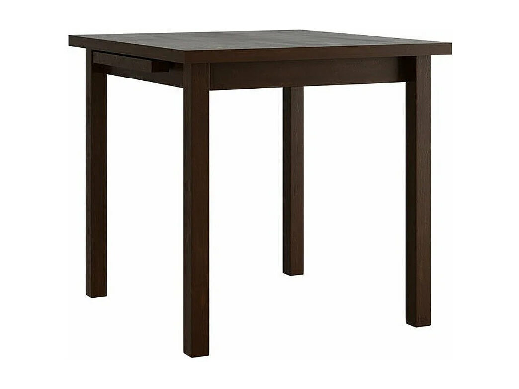Table Victorville 109, Noix, 76x80x80cm, Allongement, Stratifié, Bois