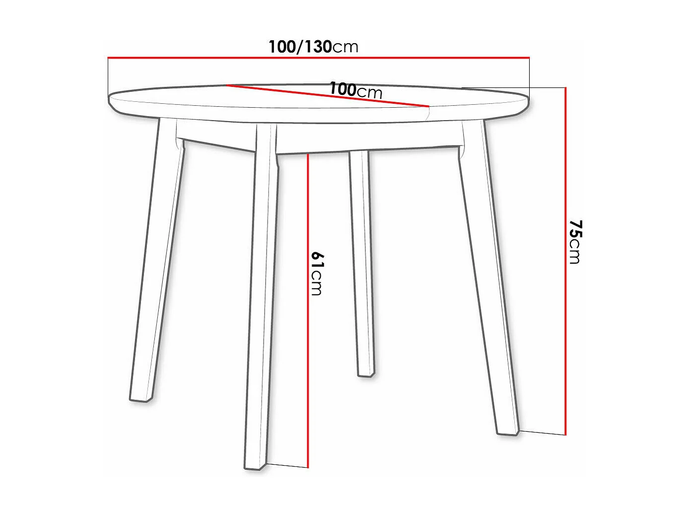 Mesa Victorville 184, Blanco|Roble Sonoma, 75cm, Alargamiento, MDF, Madera