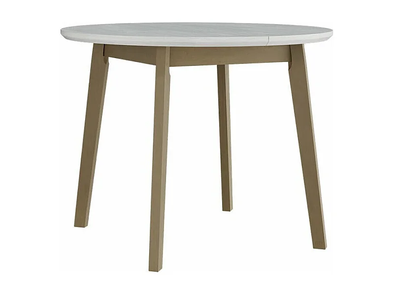 Mesa Victorville 184, Blanco|Roble Sonoma, 75cm, Alargamiento, MDF, Madera