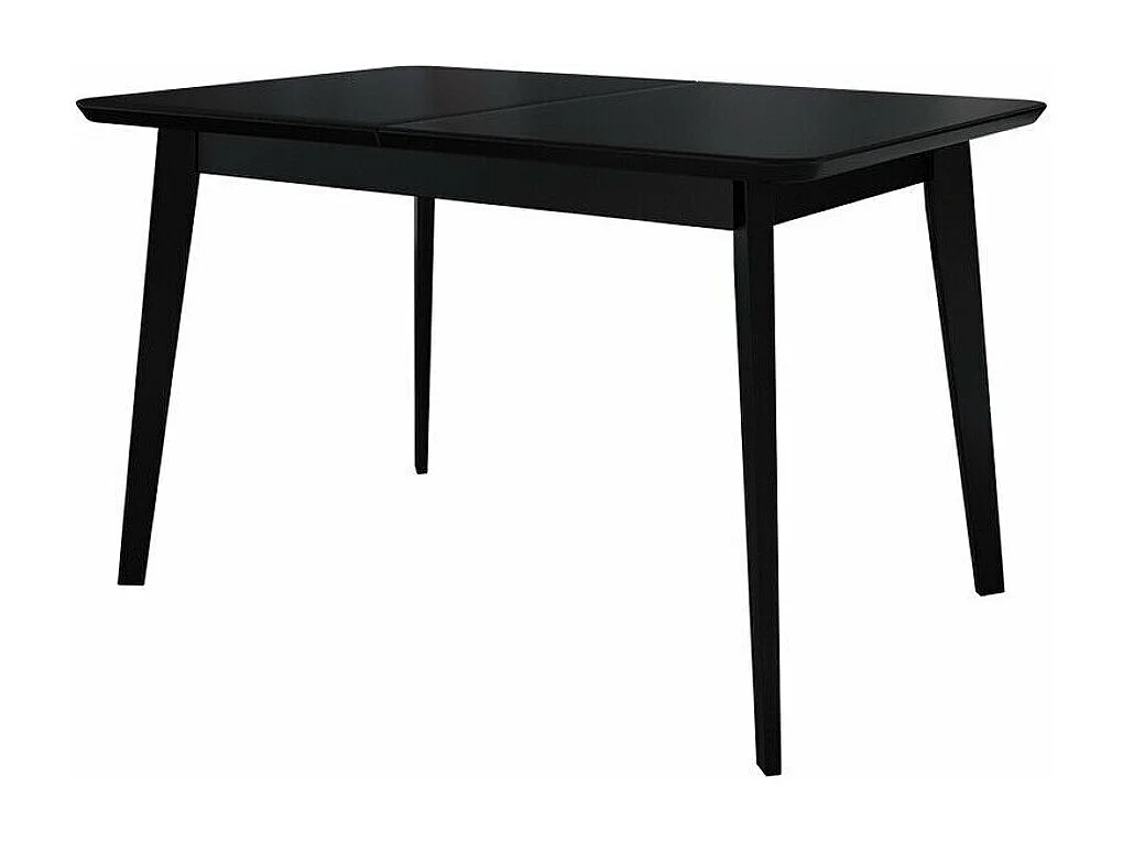 Mesa Racine 122, Negro, 76x80x140cm, Alargamiento, MDF, Madera