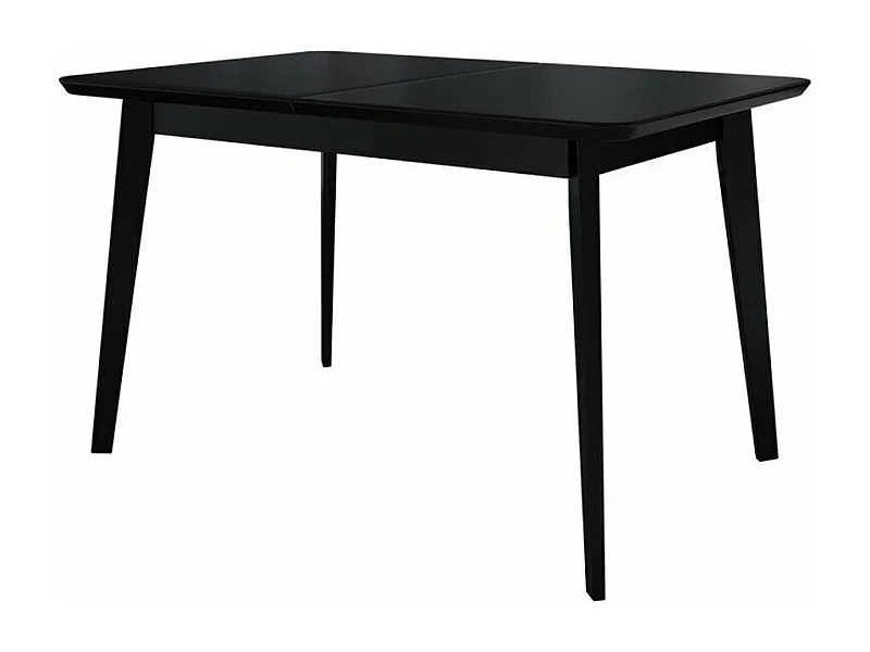 Mesa Racine 122, Negro, 76x80x140cm, Alargamiento, MDF, Madera