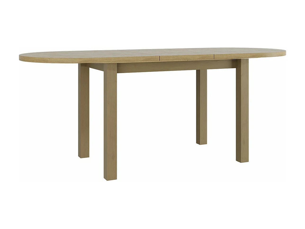 Mesa Victorville 121, Roble Sonoma, 76x80x160cm, Alargamiento, Aglomerado laminado