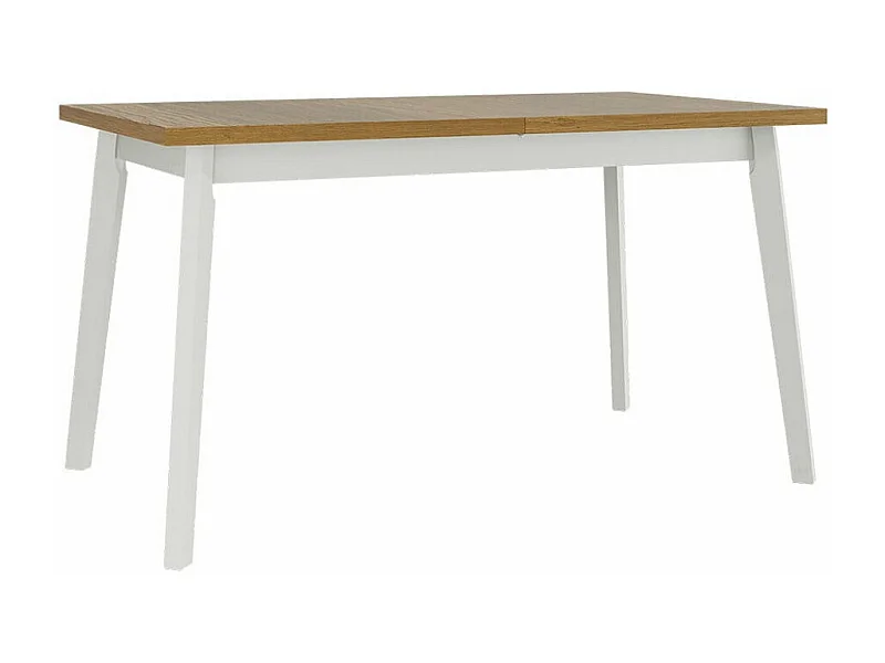 Table Victorville 129, Chêne petit-fils|Blanc, 75x80x140cm, Allongement, Stratifié, Bois