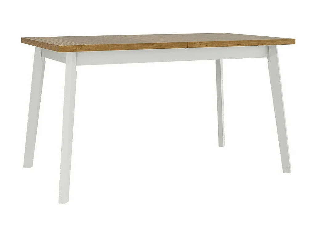Table Victorville 129, Chêne petit-fils|Blanc, 75x80x140cm, Allongement, Stratifié, Bois