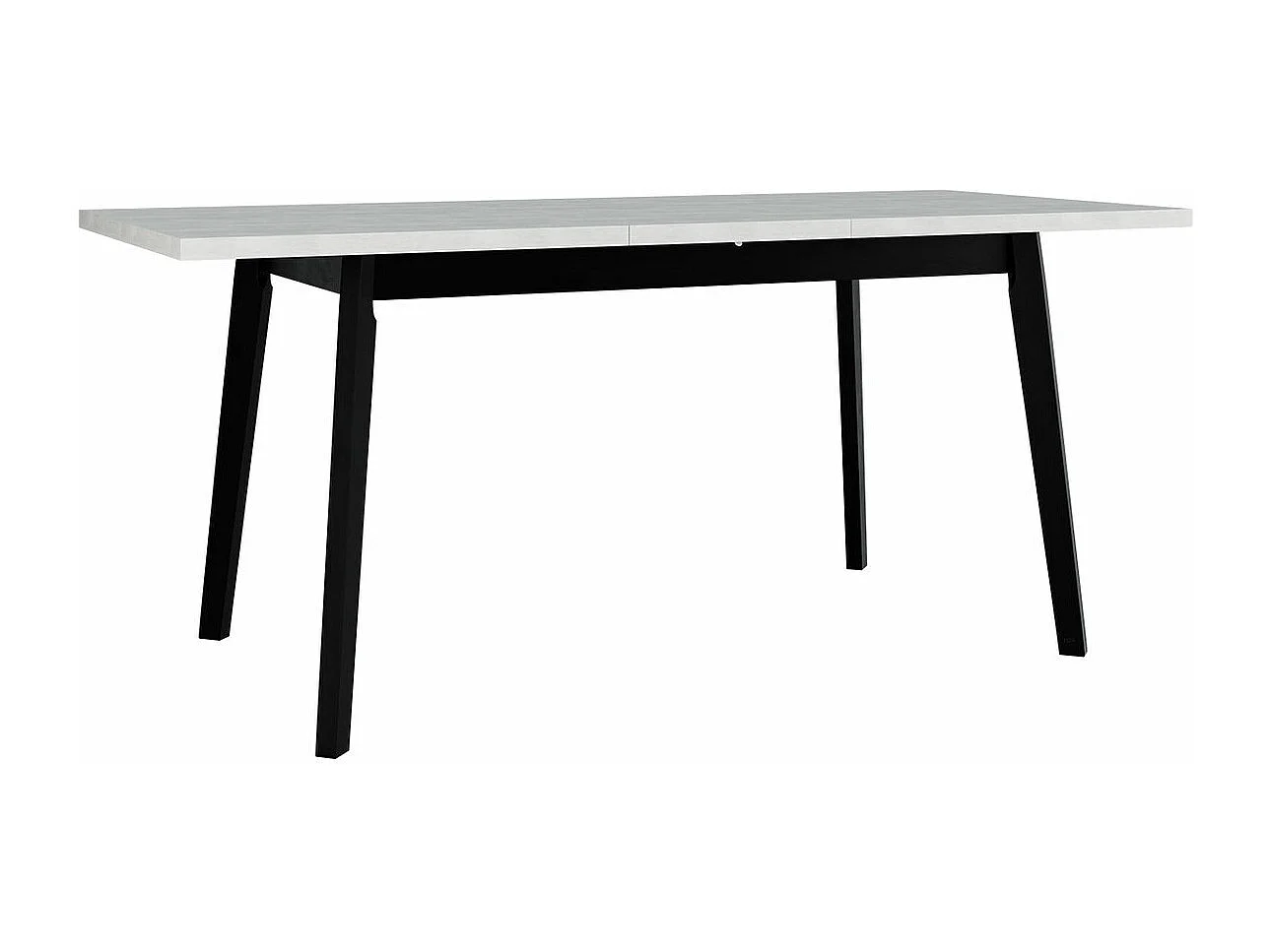 Table Victorville 129, Chêne petit-fils|Blanc, 75x80x140cm, Allongement, Stratifié, Bois