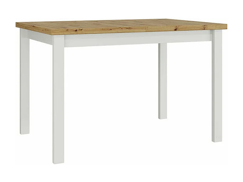 Table Victorville 125, Chêne Artisan|Blanc, 78x80x120cm, Disponible, Stratifié, Bois