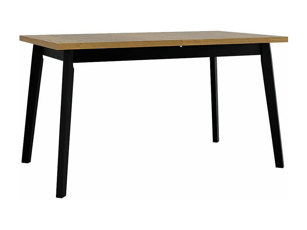 Table Victorville 129, Grandson chêne|Noir, 75x80x140cm, Disponible, Stratifié, Bois