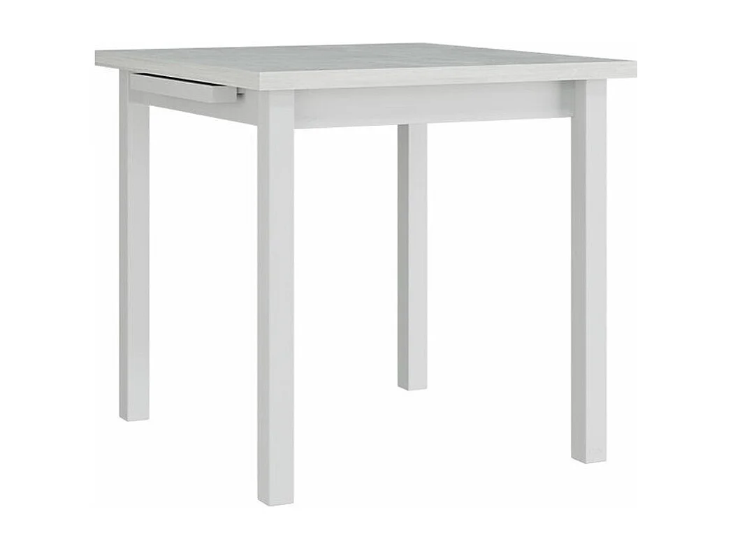 Table Victorville 109, Blanc, 76x80x80cm, Disponible, Stratifié, Bois